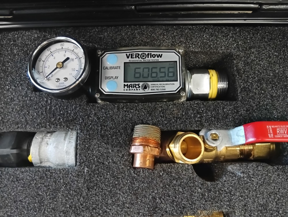 MARS VEROflow-1 (VF-1) Field testing meter VEROflow Utility Service Analyzer