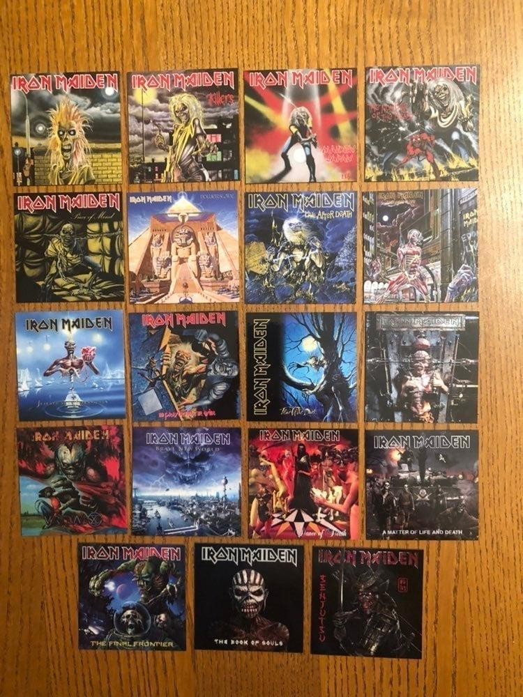 Iron Maiden fridge magnets full set