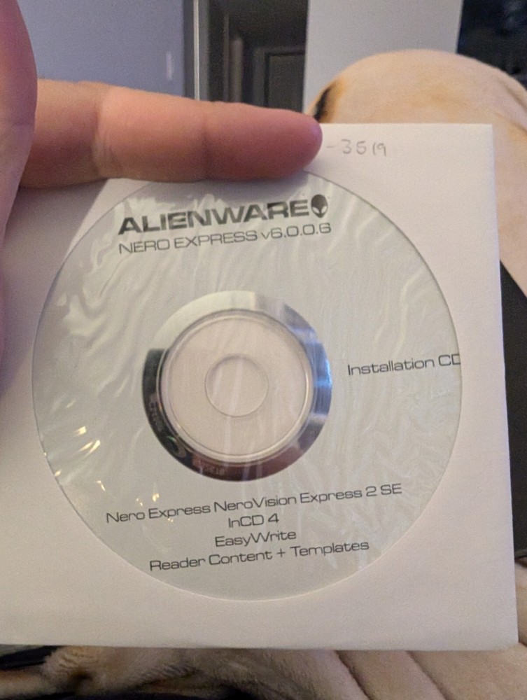 ALIENWARE Nero Express V6.0.0.6 Installation CD Nero Express NeroVision Has Code