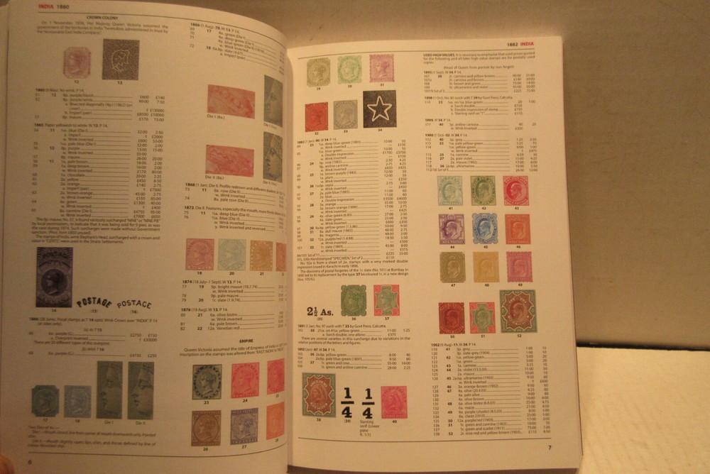 Stanley Gibbons Commonwealth Stamp Catalog India 5th Edition 2018 Book
