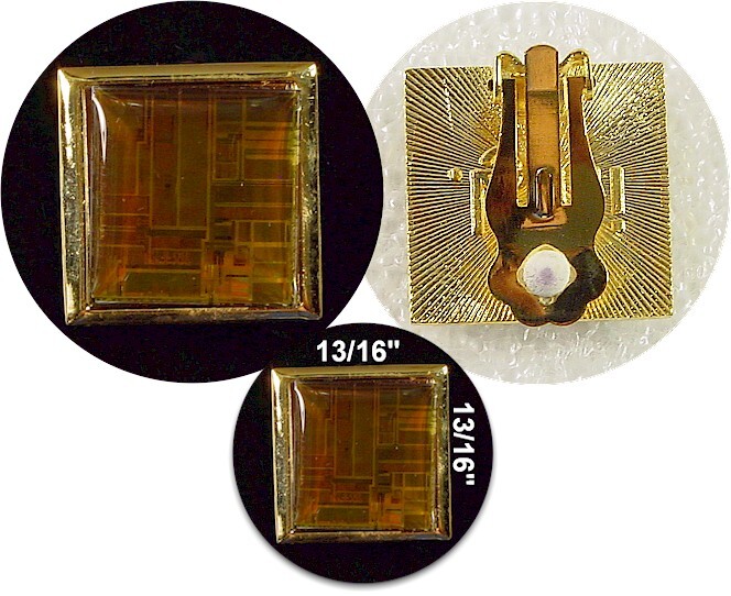 Vintage Intel Pentium Processor Chip Cuff Links Set (1994) - NOS!