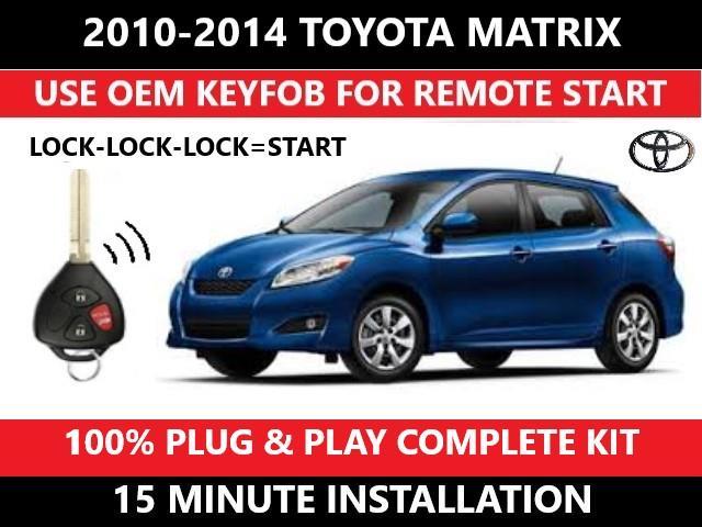Plug & Play Remote Start  2010-2014 Toyota MATRIX G-KEY