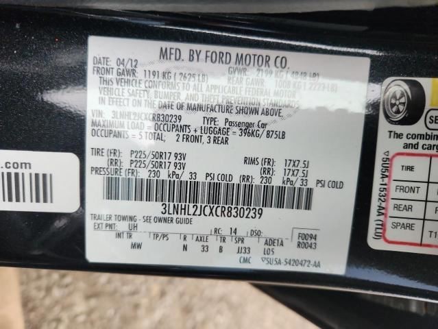 Fits 2010-2012 MKZ Camera/ Projector Rear View Camera In Decklid OEM