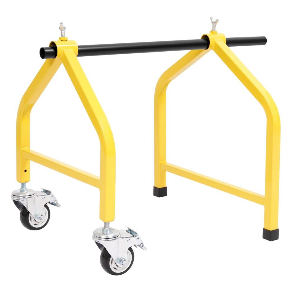 Universal Wire Spool Rack Holder on Wheel Dispenser Electrical Wire Pulling Rack