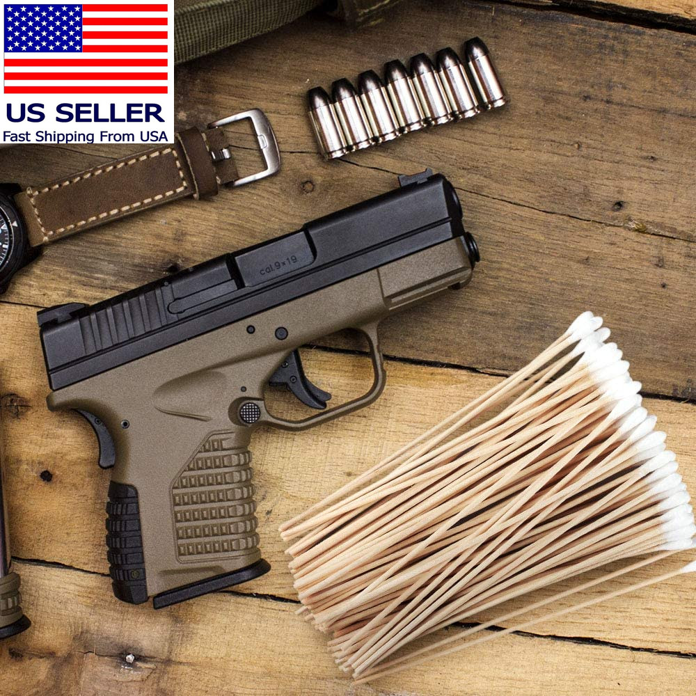 200 Pcs Count 6" Inch Long Cotton Swabs with Wooden Handles Cotton Tipped Applic