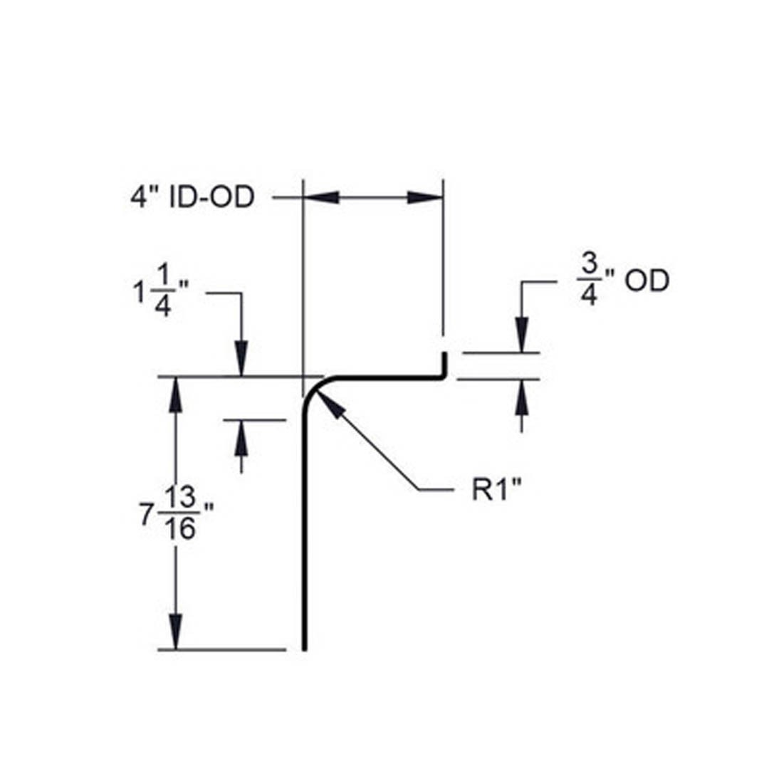 2 Pack - 72x4 Aluminum Treadplate Tandem Axle Teardrop Fender Flares