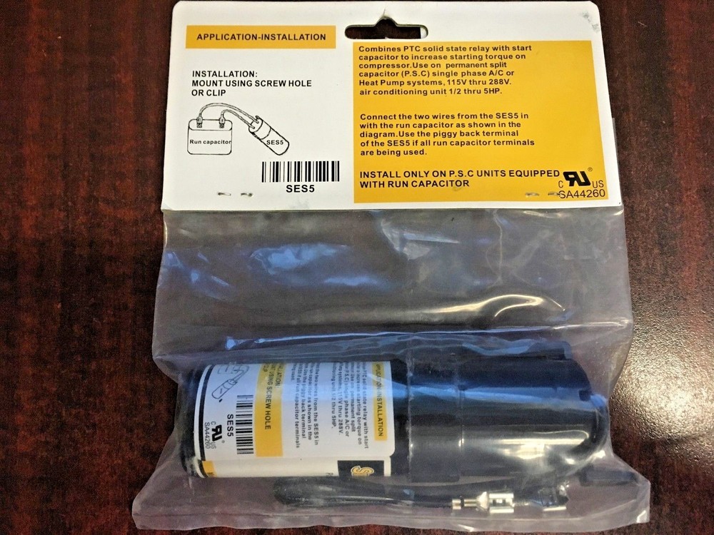 Smart Electric SES5 Hard Start Increase Compressor Starting Torque 300% Mult.