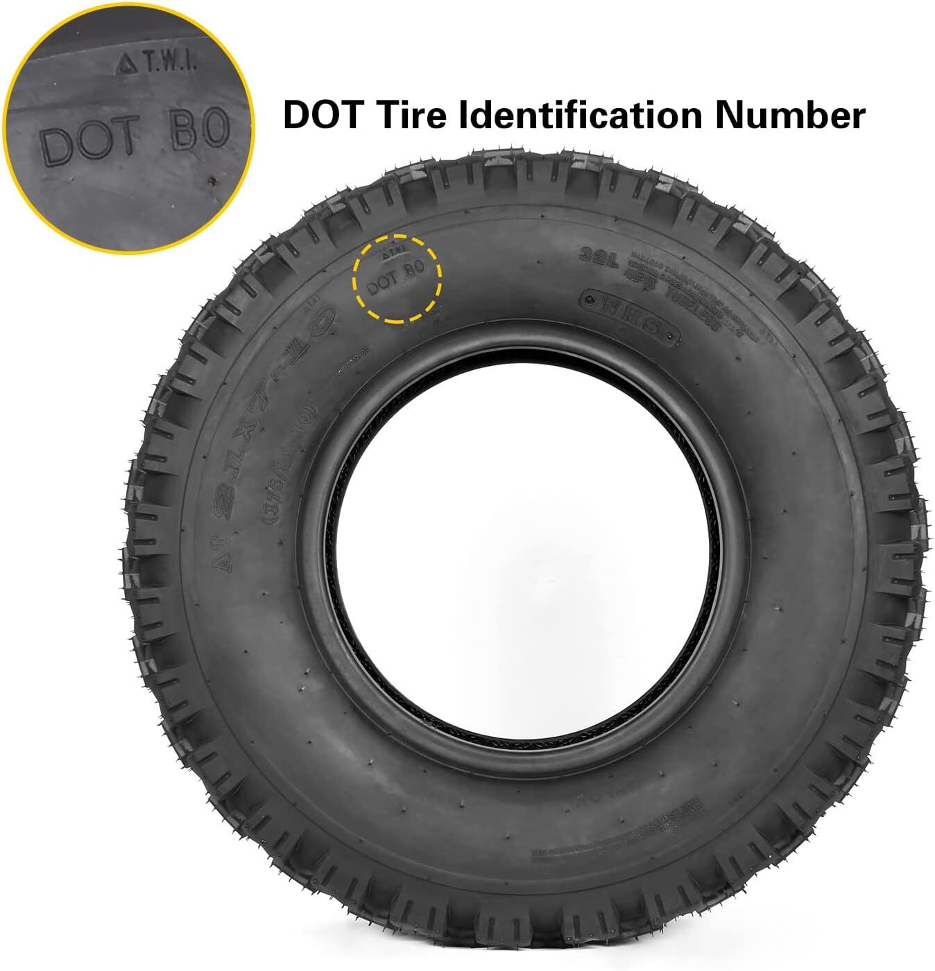 Set of 2, 21X7-10 Sport ATV Tires, 4PR 21-7-10 21x7x10 UTV ATV Quad Front Tyres