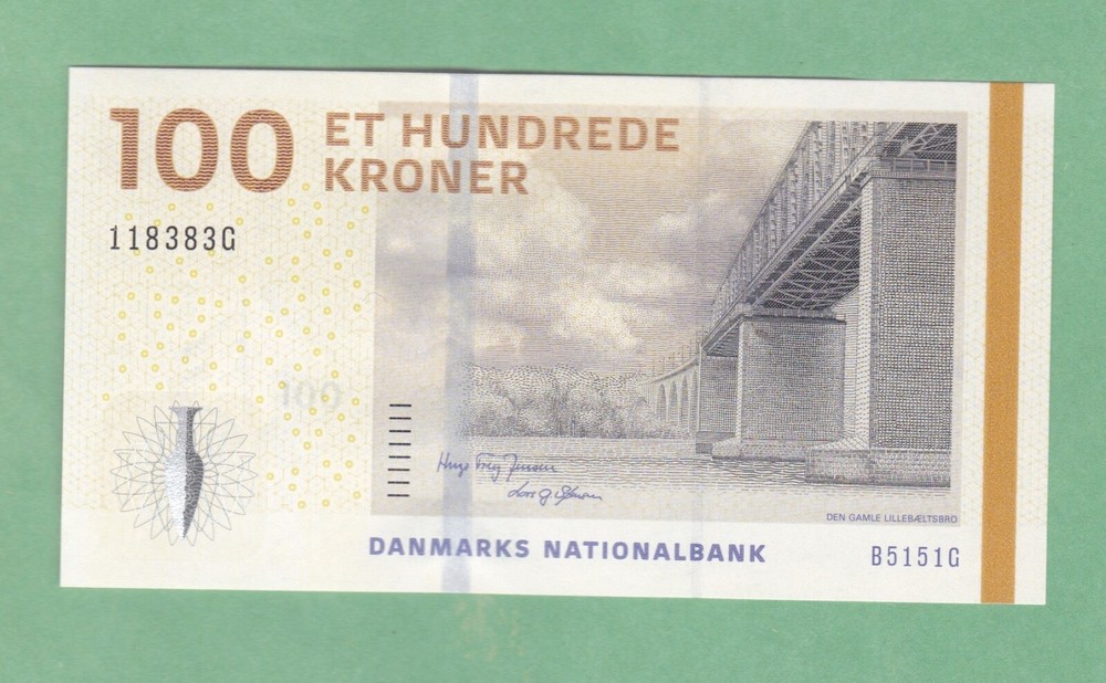 Denmark  100 Kroner    2009   Note P-66b   UNCIRCULATED