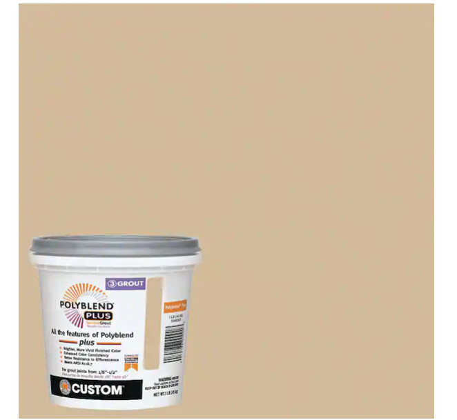 Polyblend plus #122 Linen 1 Lb. Sanded Grout