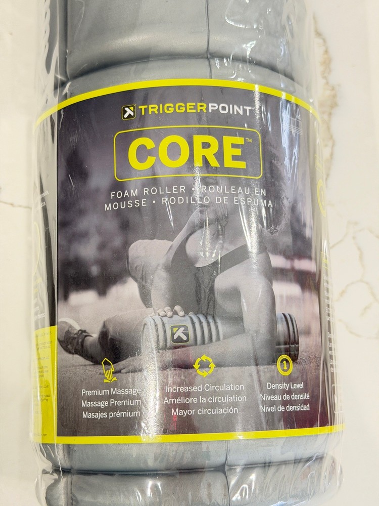 TriggerPoint 12" Solid Core Foam Roller - Gray