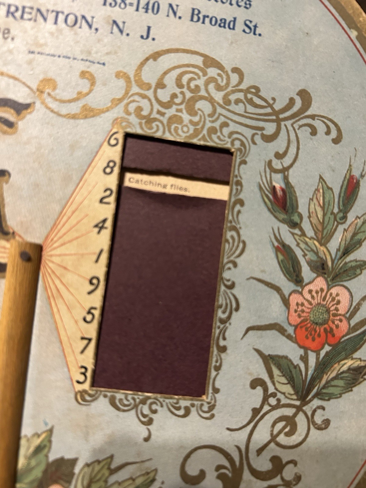 1898 Fate Fortune Teller Advertising Mechanical Hand Fan