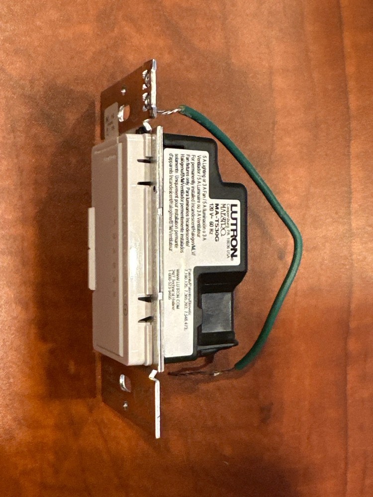 Lutron Maestro MA-T530G Countdown Timer Switch 120V 5A/3A 600W – Tested