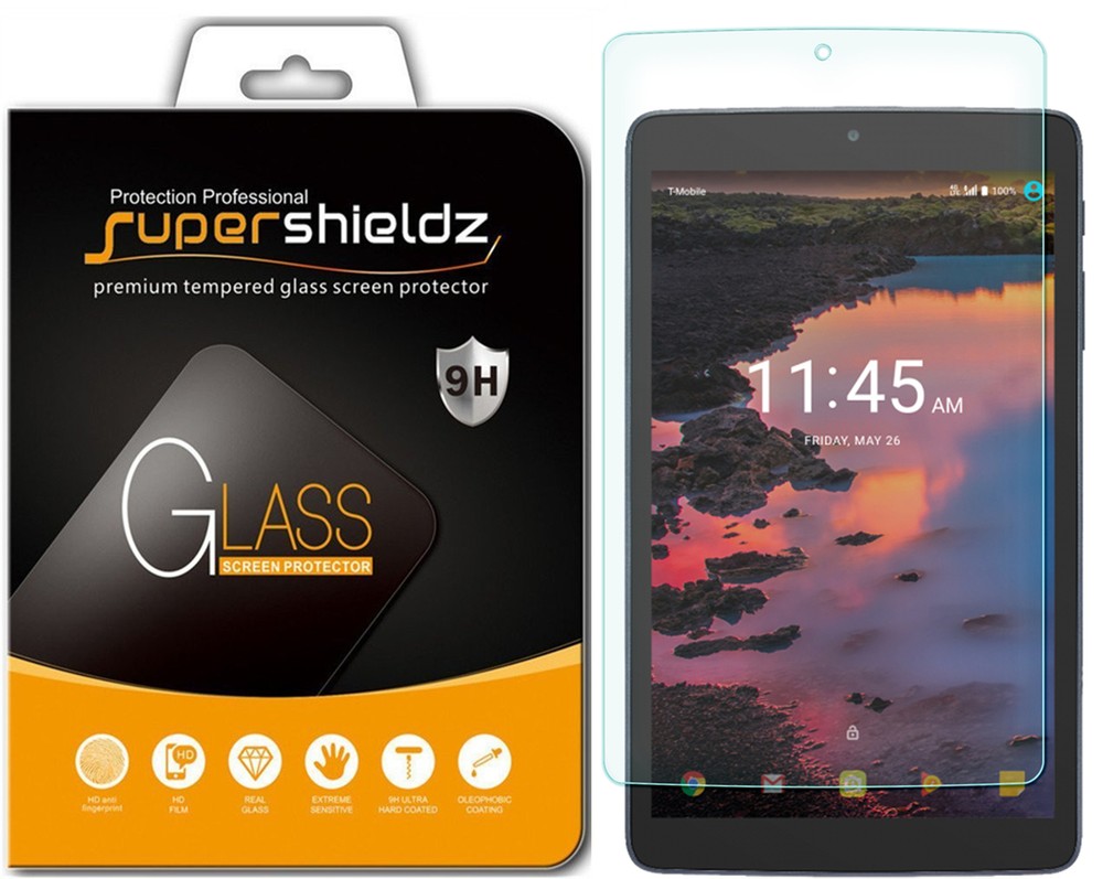 2x Supershieldz Tempered Glass Screen Protector for Alcatel A30 Tablet 8 inch