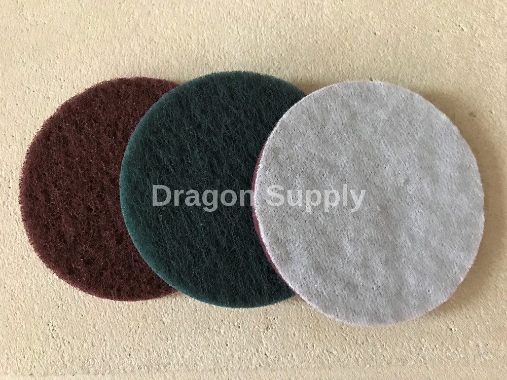 New 3pc 5" Hook &Loop Surface Conditioning Disc Sanding Coarse /Medium / Fine