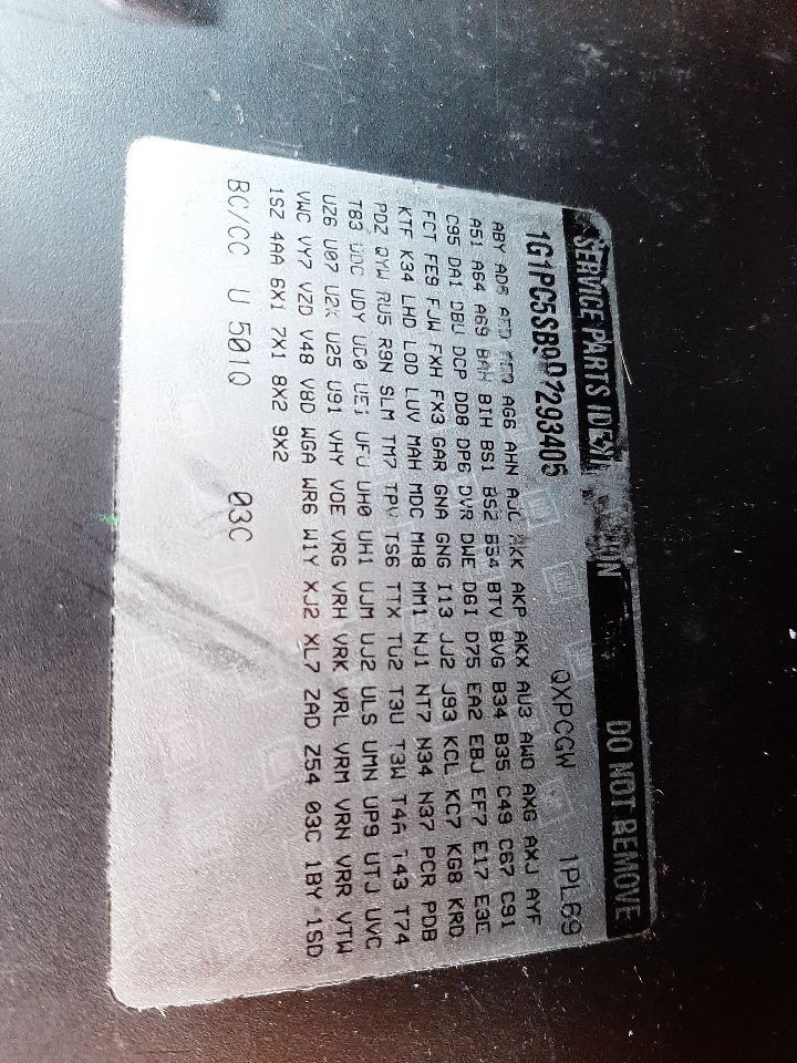 CRUZE 2013 High Mounted Stop Light 961670