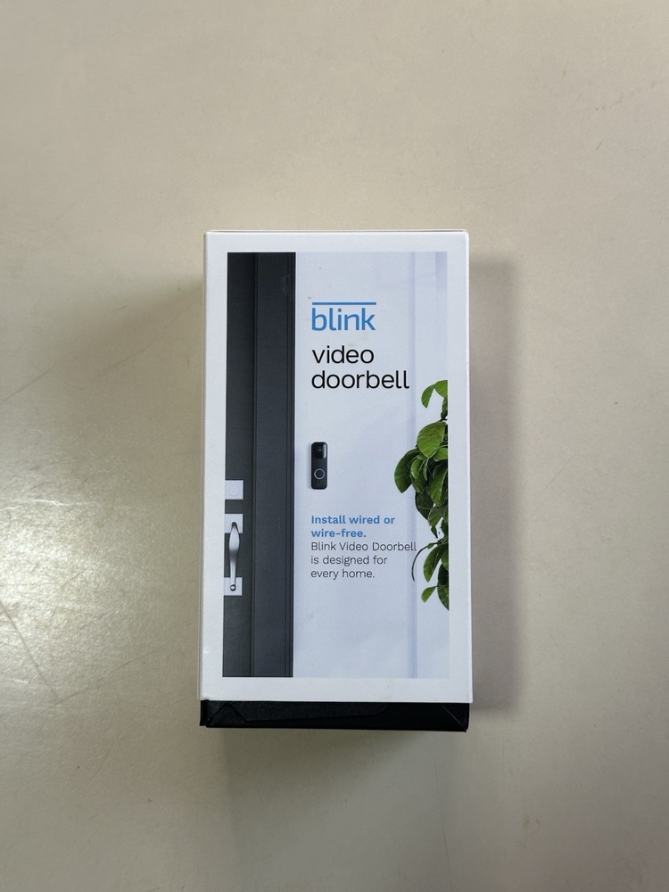 Blink Video Doorbell + Sync Module 2 Bundle – Doorbell NEW, Module Refurbished