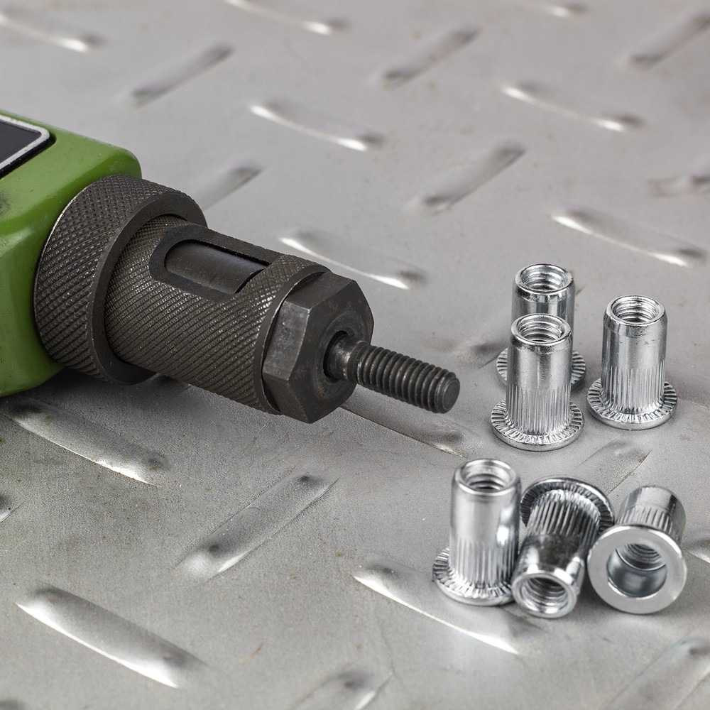 1/4-20 Rivet Nuts, 30pcs 304 Stainless Steel Flat Head Threaded Insert Nuts