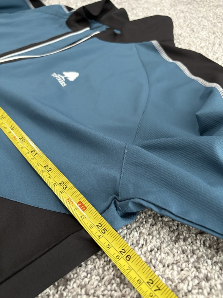 FootJoy Half Zip Pullover Mens Large Blue Performance Long Sleeve Windbreaker