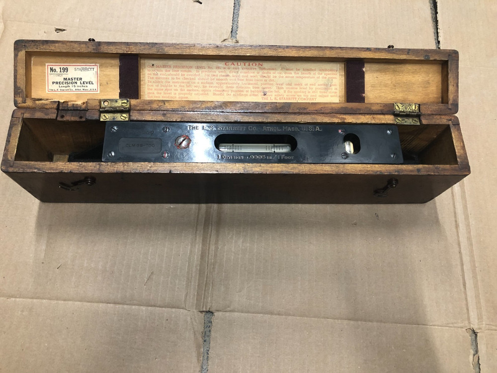 Starrett No : 199 Master Precision Level.