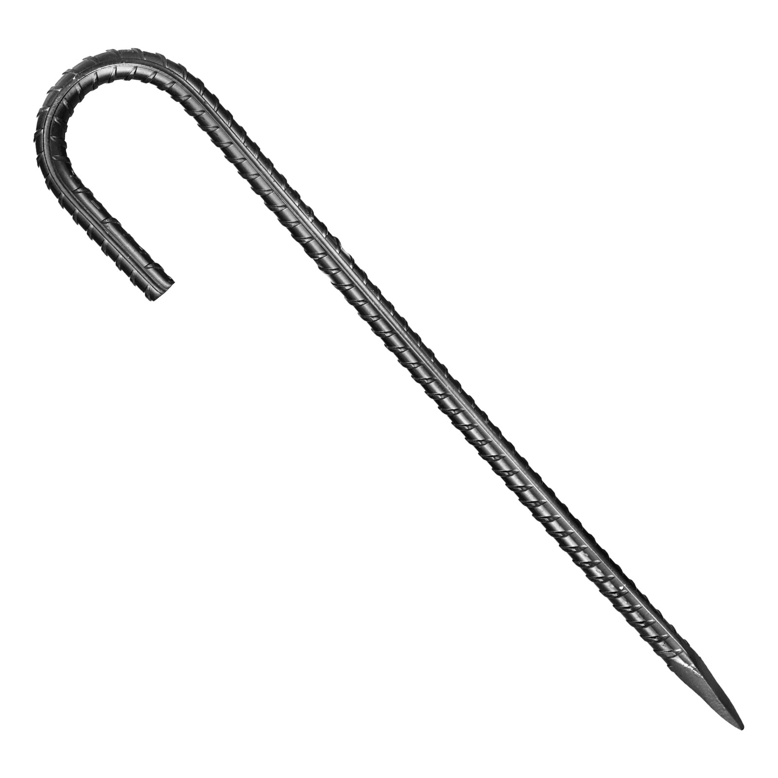 VEVOR 12In 16Pack Rebar Stakes Heavy Duty J Hook Galvanized Steel Ground Anchors