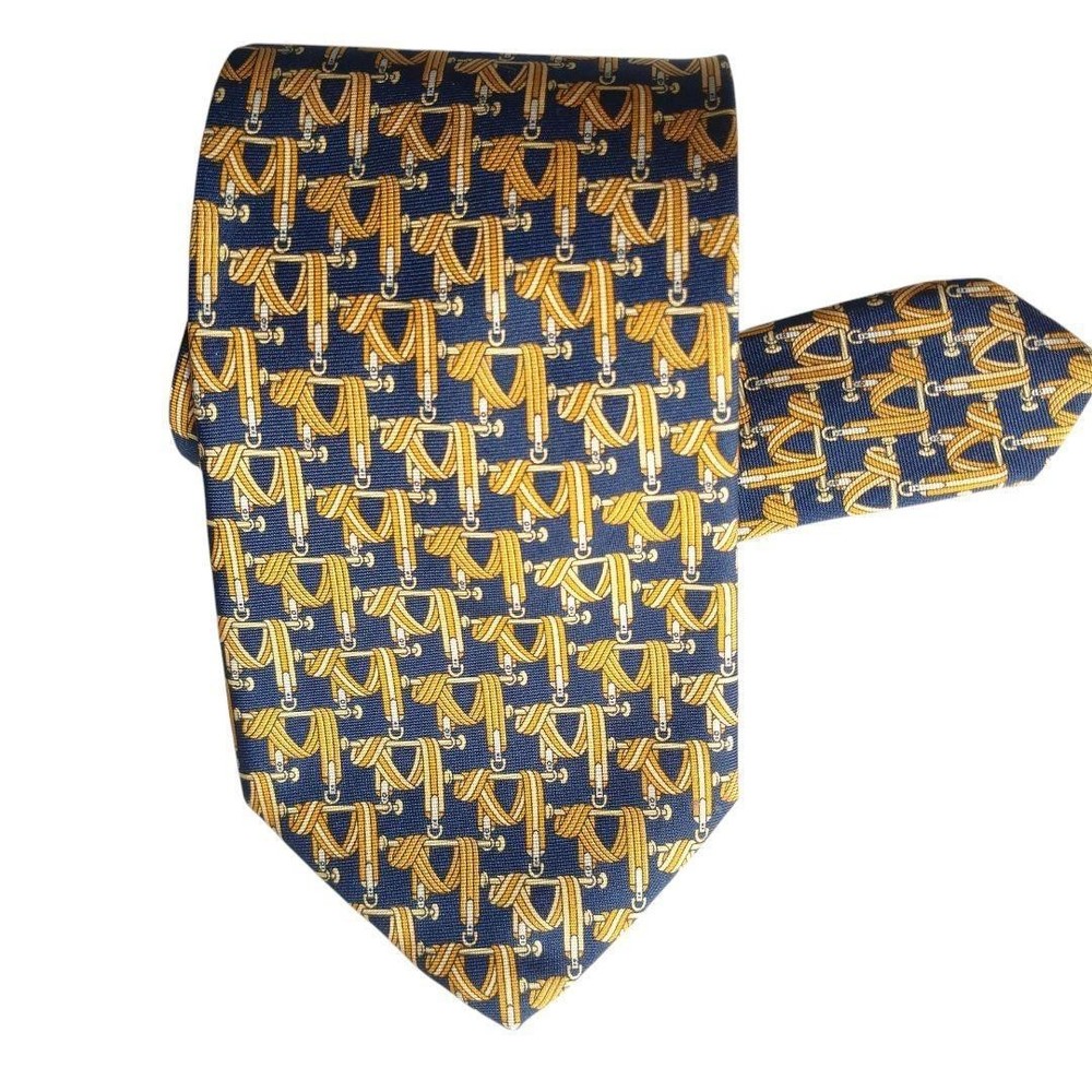 Longchamp Silk Tie Made in Italy Pattern