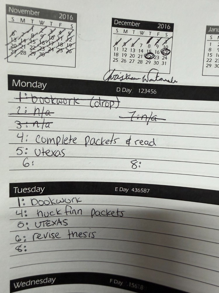 Weston Highschool student planner 2016-2017