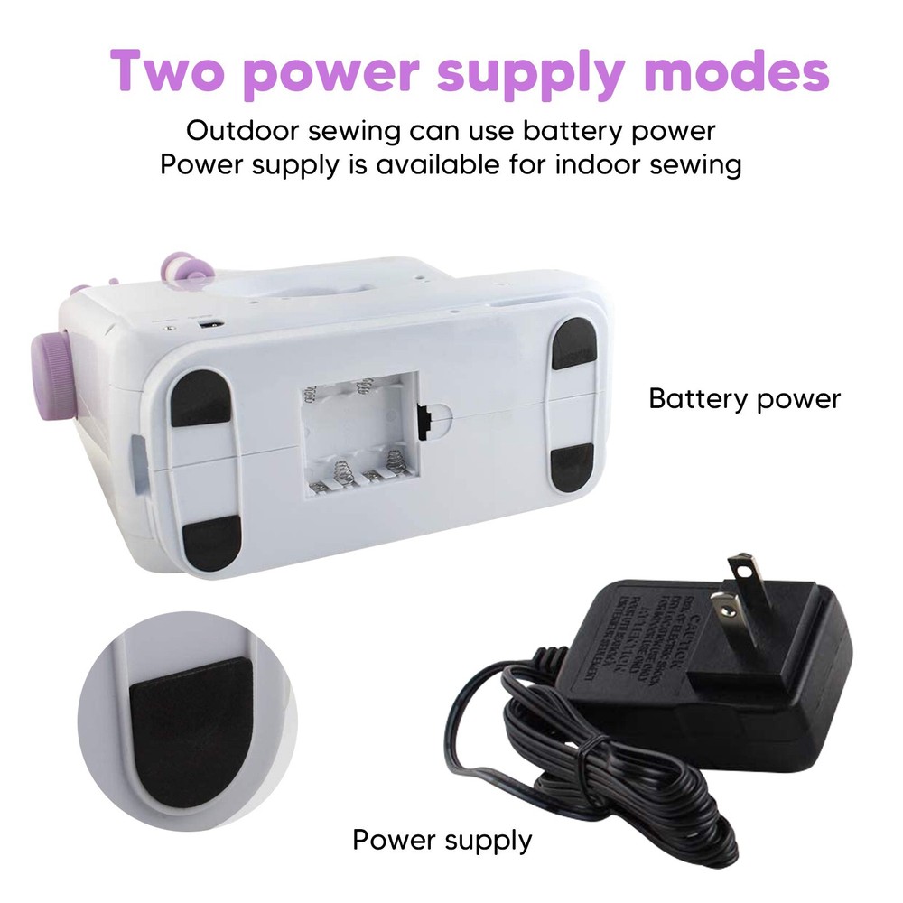 MINI Electric Portable Sewing Machine Crafting Handwork Mending Machine 12 Modes
