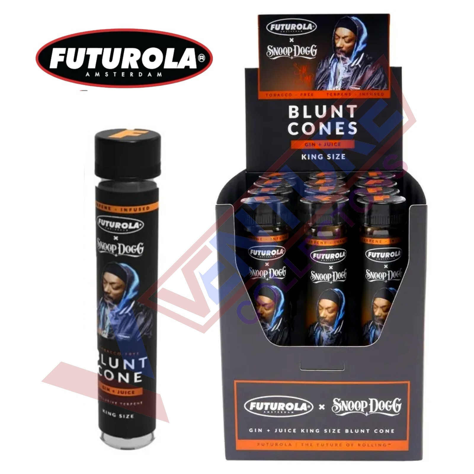 Futurola Blunt Cone The Toad SNOOP DOG Pre Rolled Cone 12 Tubes - FREE SHIPPING