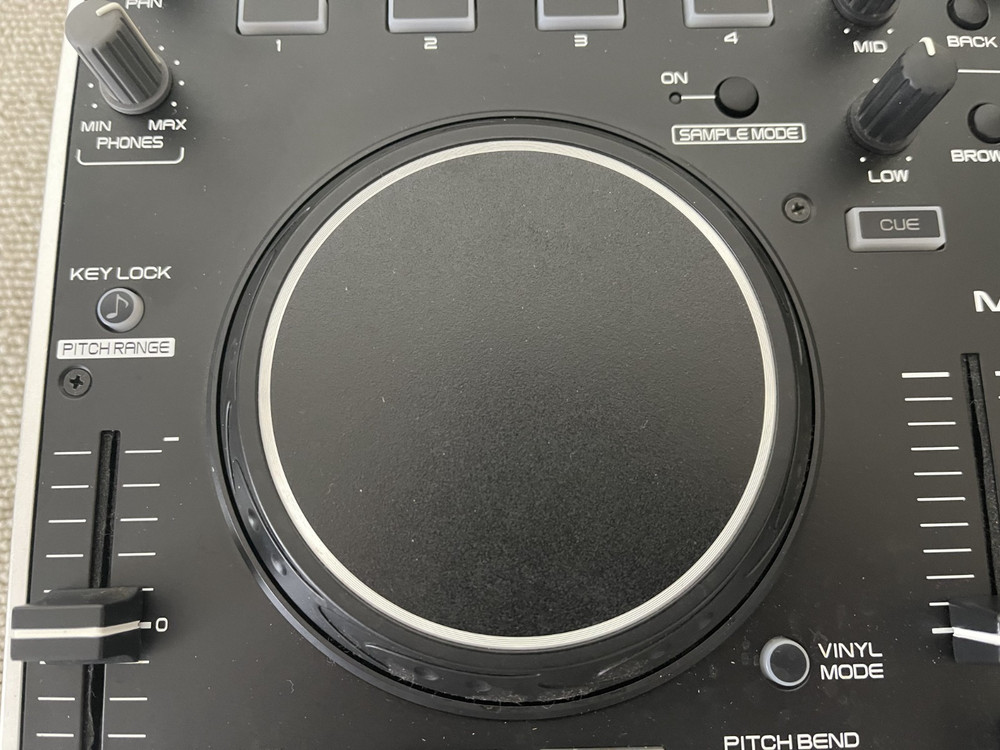 Denon DJ MC2000 2-Channel DJ Controller Black with USB Cable Tested & Working