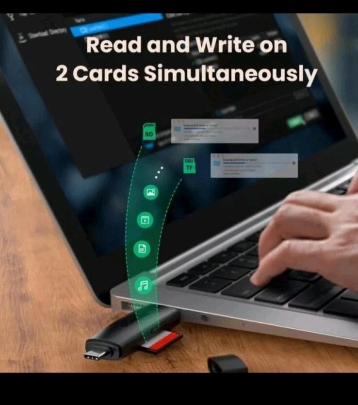 2-in-1 SD Card Reader: USB Type-C & Micro USB Adapter for Effortless Transfers