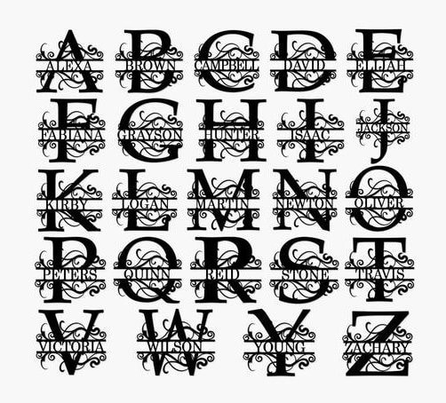 Last Name Sign, Monogram Wall Decor, Metal Wall Art, Custom Metal Signs