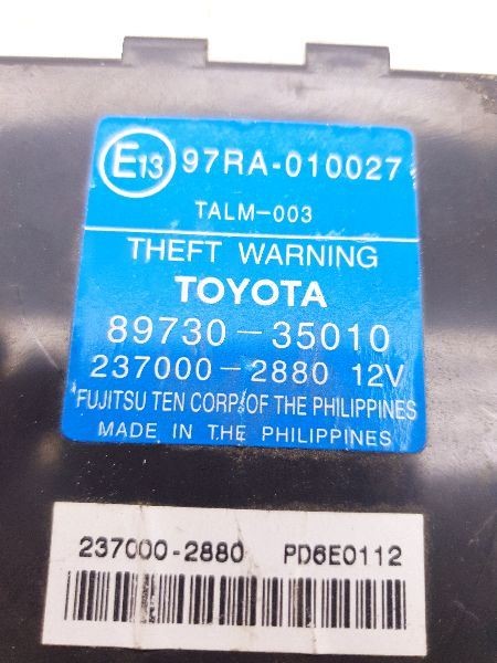 03-09 TOYOTA 4 RUNNER THEFT-WARNING SECURITY CONTROL MODULE ECM ASSEMBLY