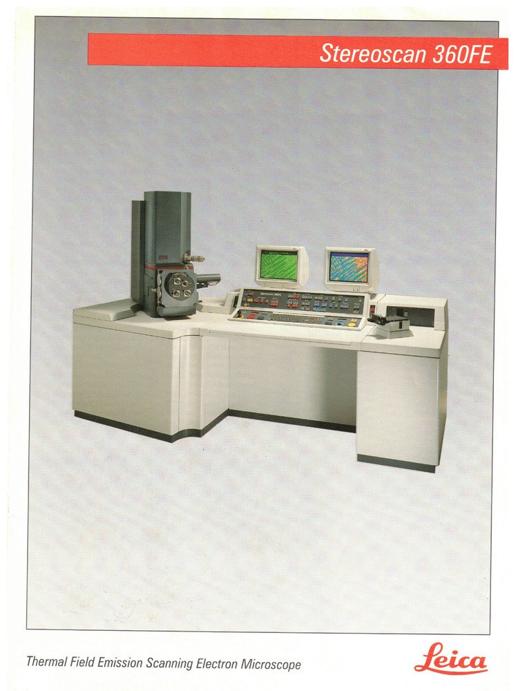 VINTAGE 1994 LEICA SCANNING ELECTRON MICROSCOPE BROCHURE/SPECIFICATIONS/QUOTE+++