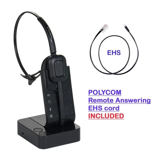 INNOTALK Polycom Phone Wireless Headset Compatible with Poly Polycom VVX300, VVX