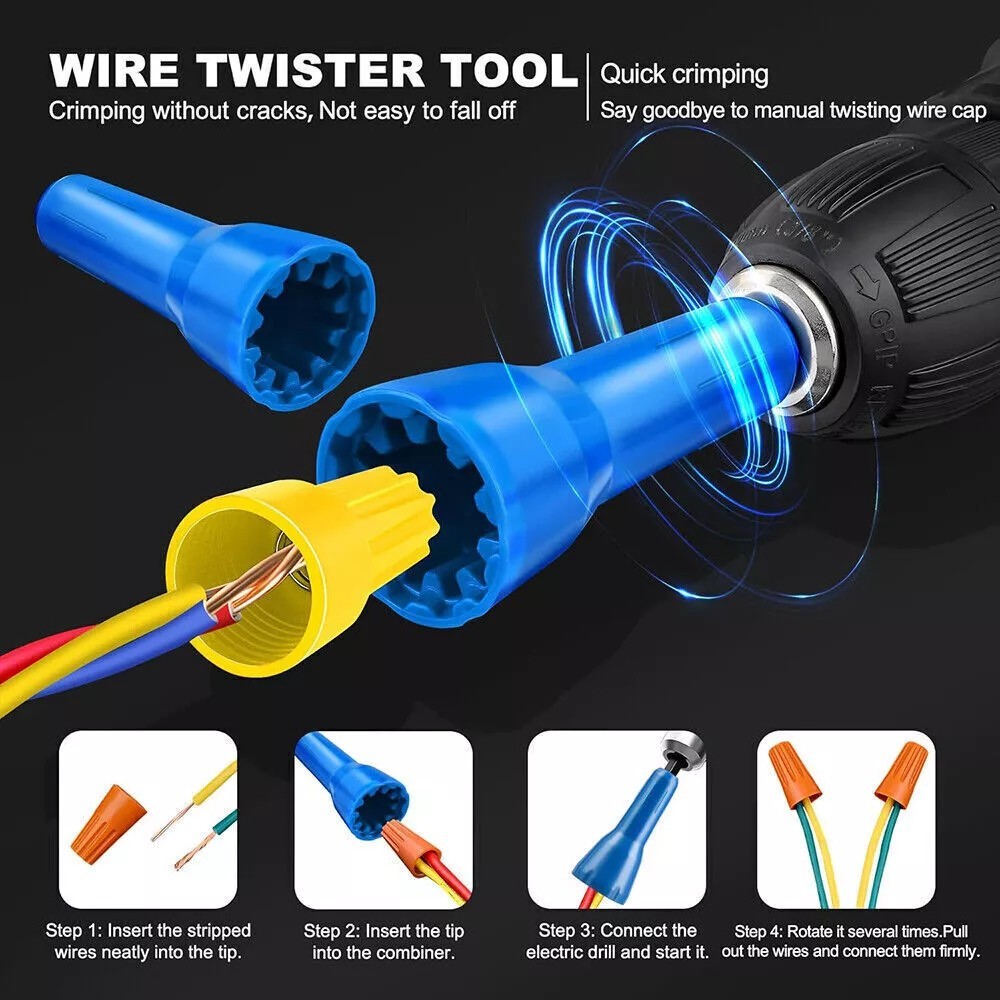 Wire Stripper Electrician Drill Electrical Wire Stripping Twisting Upgrade Tools
