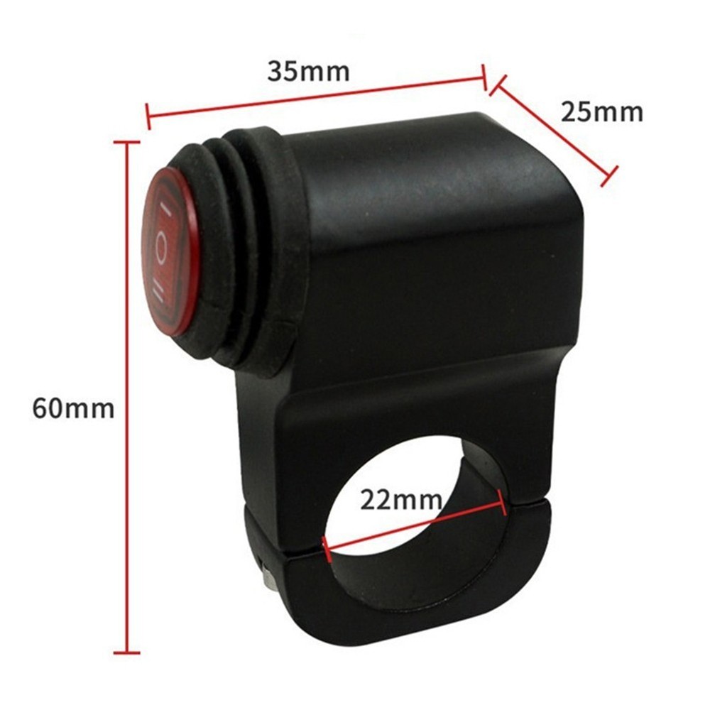 Compact Design Motorcycle Light Control Switch with Waterproof Feature