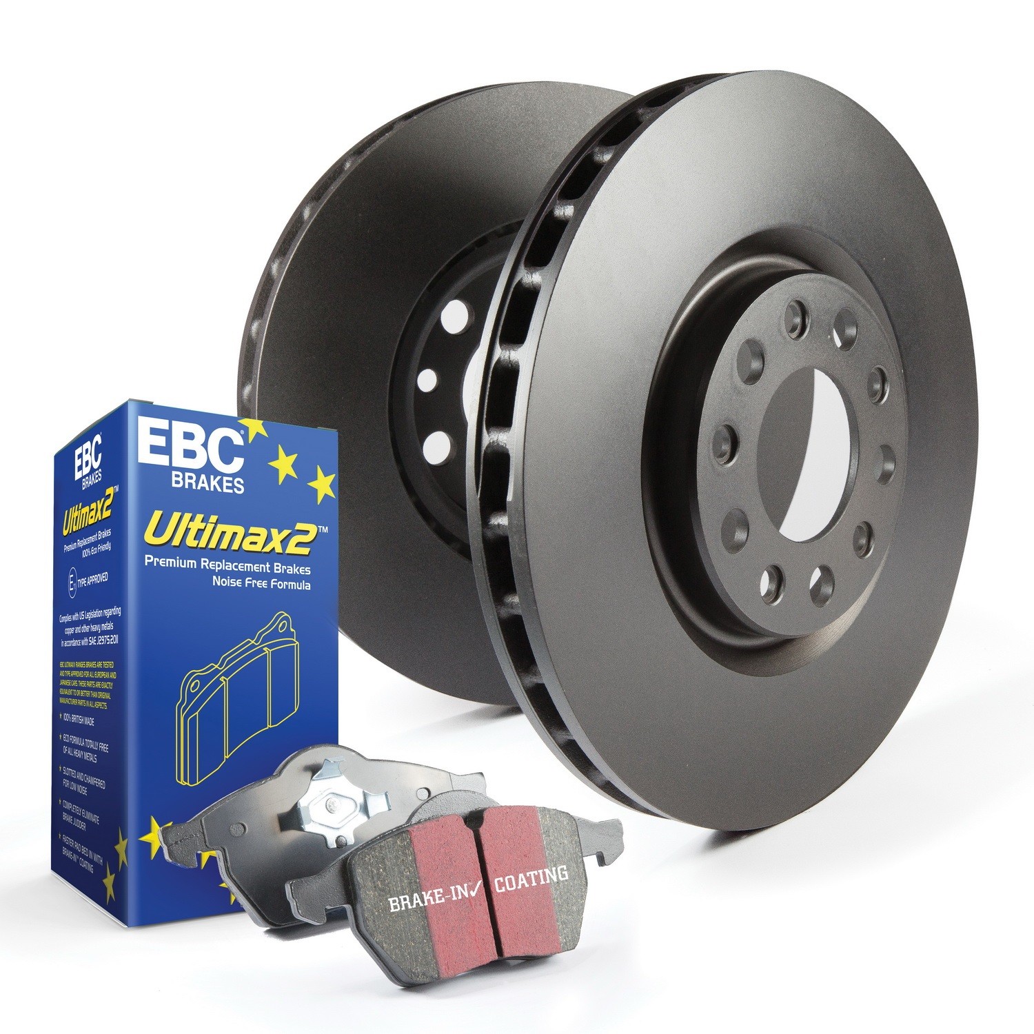 EBC for S20 Kits Ultimax Pads and RK Rotors (2 Axle Kit) S20K1262