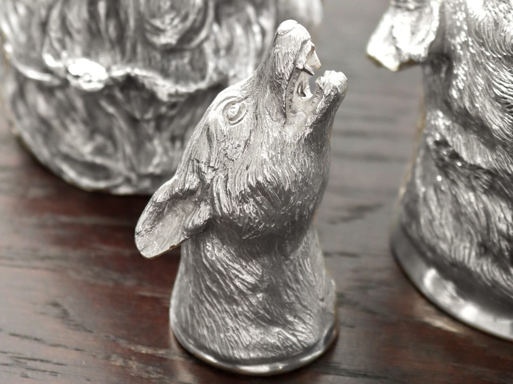 Sterling Silver Fox Head Stirrup Cup - Contemporary 2012