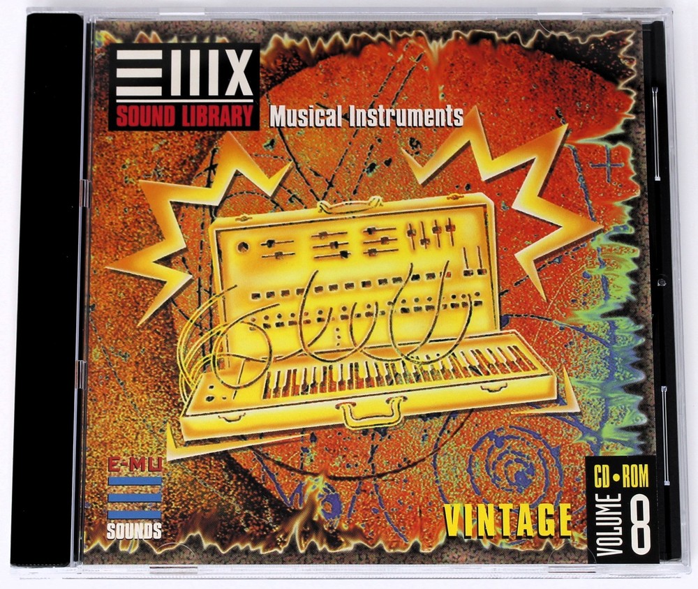 E-MU Systems Sound Library Volume 8 Vintage Sample Library Sampling CD 1994