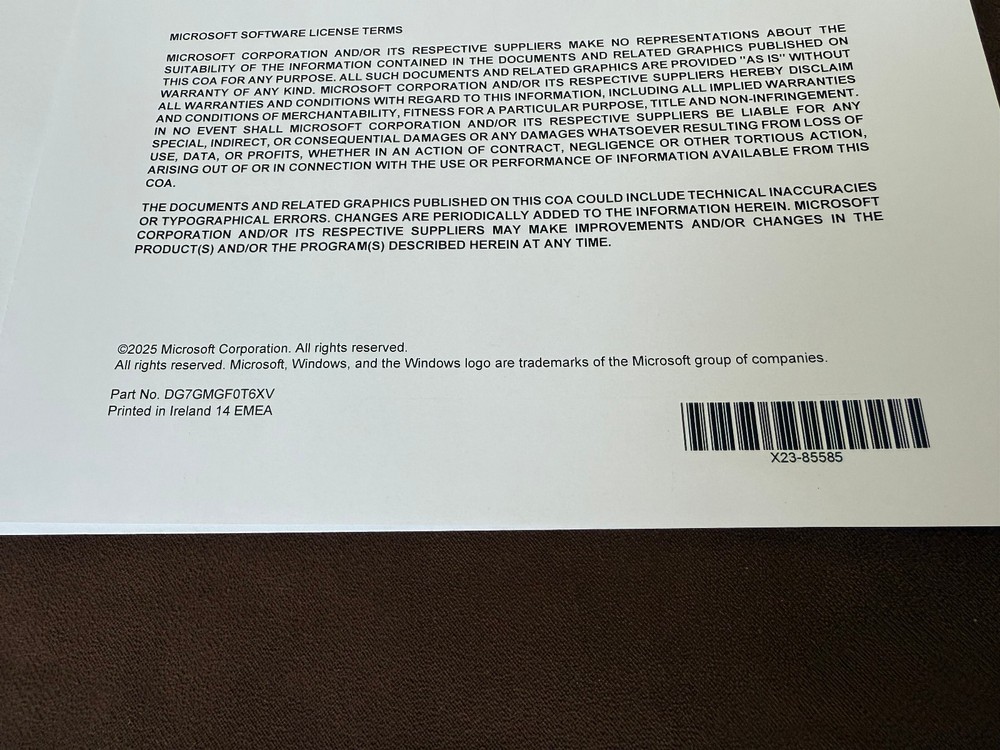 Microsoft SQL Server 2025 Standard 32 Core Unlimited User CALs CoA Authentic