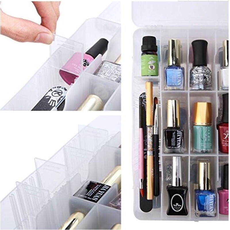 48 Lattice Polish Holder Display Container Storage Box for