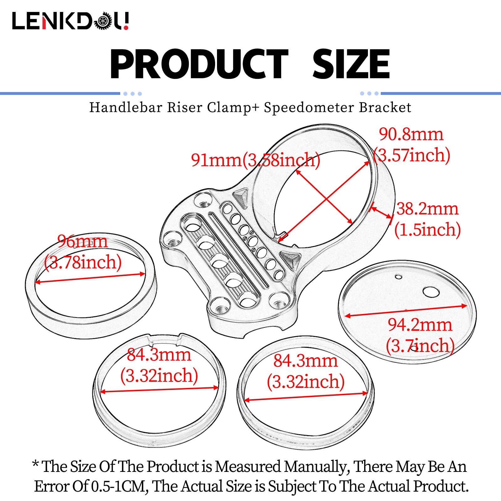 Speedometer Bracket Relocation Indicator Clamp For Harley Sportster XL883 XL1200