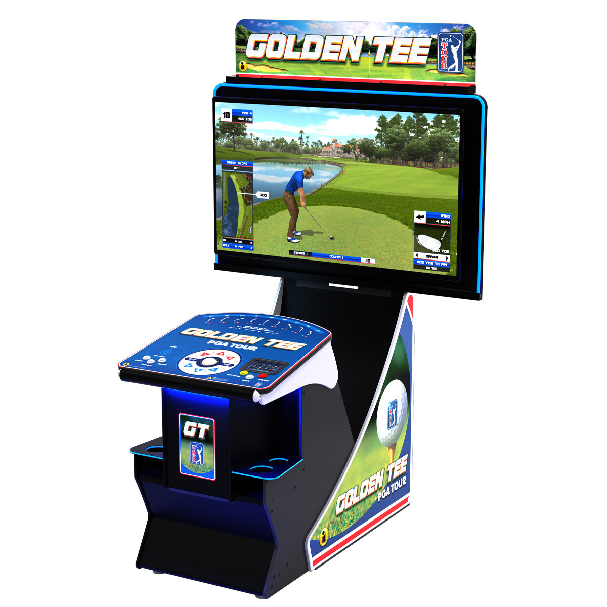 Golden Tee Golf Game - PGA TOUR Clubhouse Deluxe Edition - 2024