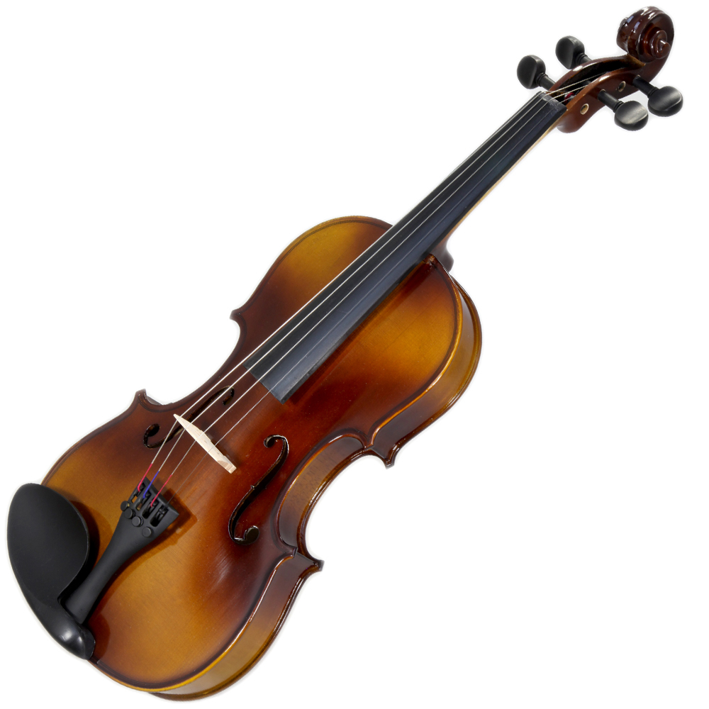 Paititi 1/2 Size Solid Wood Student Violin w Case Bow Rosin String Fingerchart