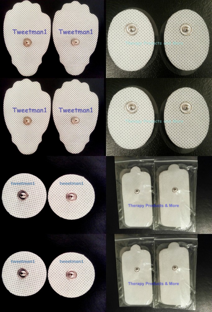 REPLACEMENT MASSAGE PADS ELECTRODES VALUE COMBO PACK (4 LG+4LONG+4SM+4SM OVAL)