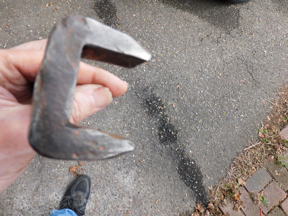 VINTAGE WAGON WHEEL HUB NUT TOOL BLACKSMITH MADE