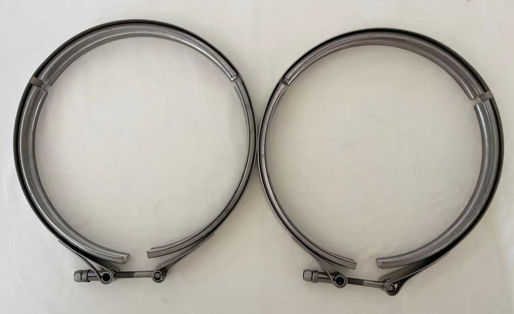 Diesel Particulate Filter DPF V-band Clamps Inlet 2pcs Replace A6809950202