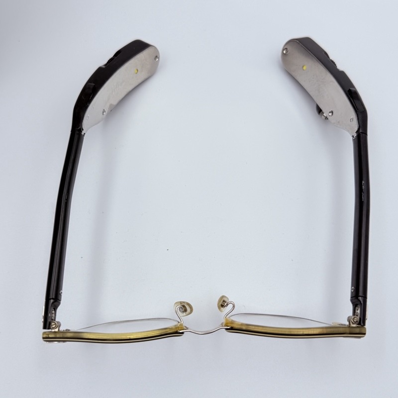 Vintage Beltone SLIMETTE Hearing Aid Eyeglasses 1/10 12K GF Browline Frames