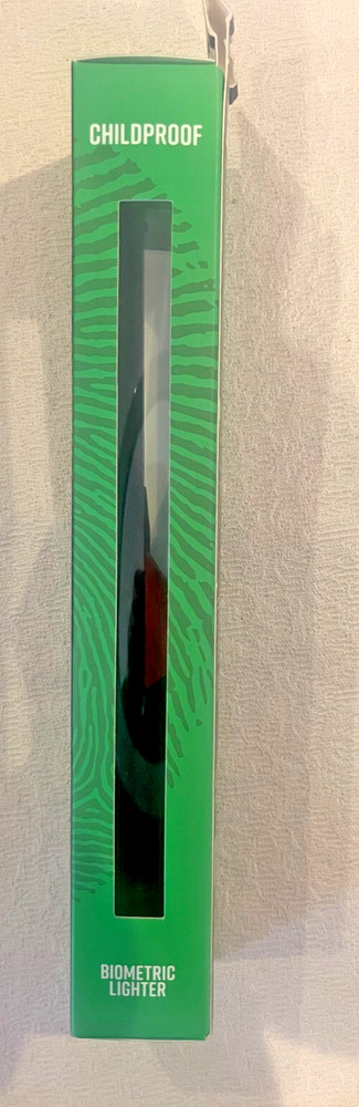 Black Biometric Fingerprint Multipurpose BBQ Lighter -refillable/rechargeable